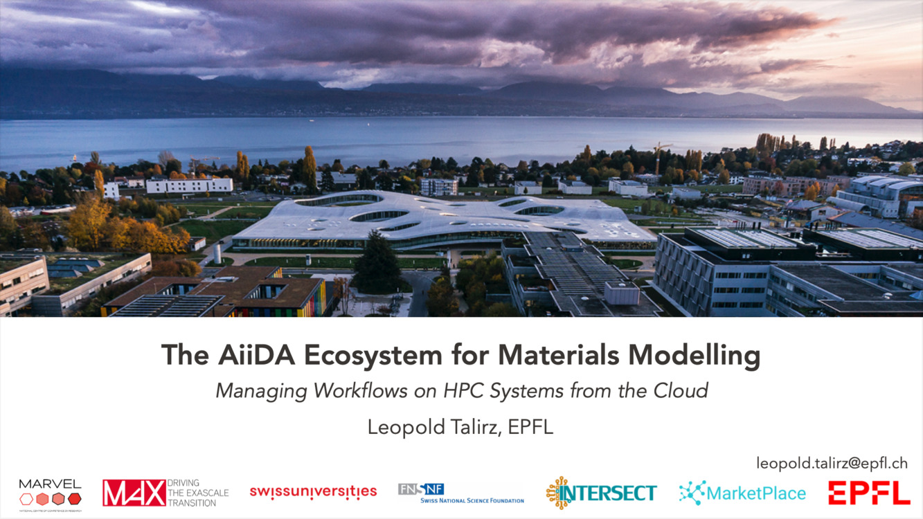 The AiiDA ecosystem for materials modelling - Managing workflows on HPC systems from the cloud